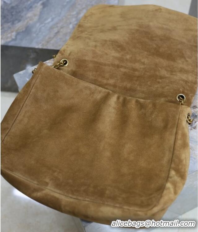 Buy Fashionable Saint Laurent Jamie 4.3 Large Bag in Suede 742431 Clay Brown 2025