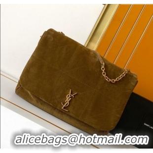 Best Quality Saint Laurent Jamie 4.3 Large Bag in Suede 742431 Brown 2025