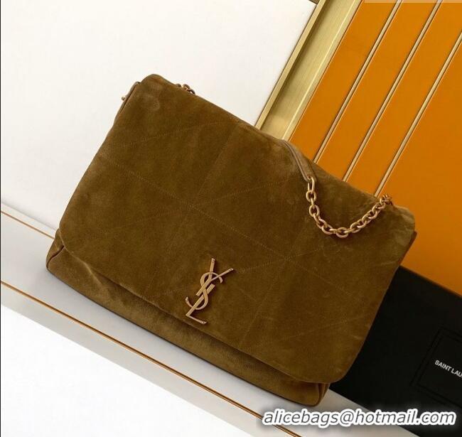 Best Quality Saint Laurent Jamie 4.3 Large Bag in Suede 742431 Brown 2025