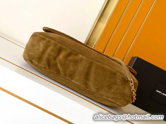 Best Quality Saint Laurent Jamie 4.3 Large Bag in Suede 742431 Brown 2025