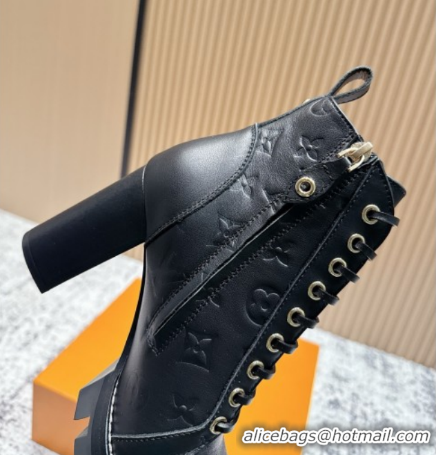Shop Cheap Louis Vuitton Star Trail Ankle Boots 9cm in Monogram Caflskin LV111825 Black