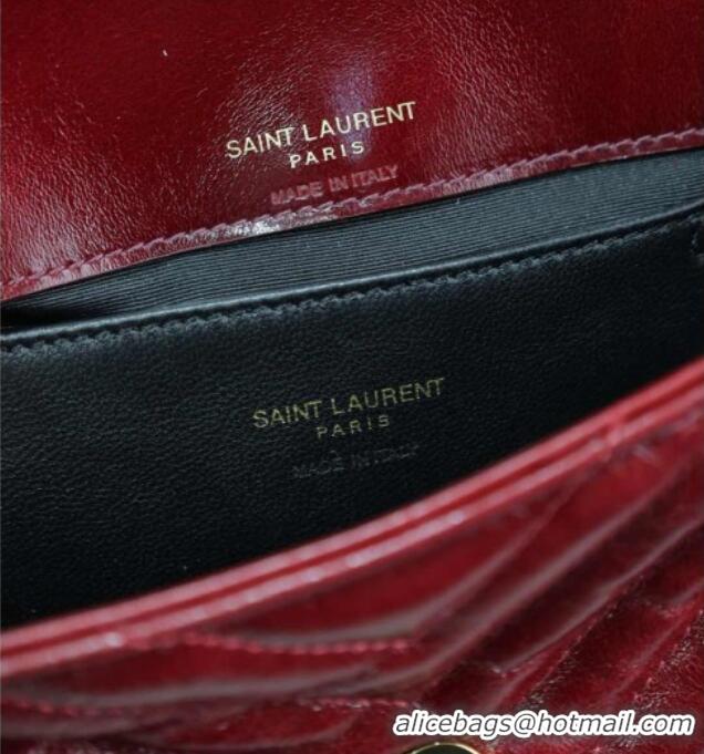 Buy Cheap Saint Laurent College Mini Chain Bag in Oiled Leather 779430 Red 2025
