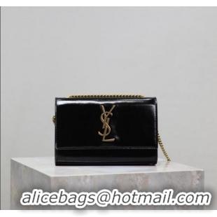 Promotional Saint Laurent Kate Small Chain Bag in Oiled Leather 469390 Black 2025