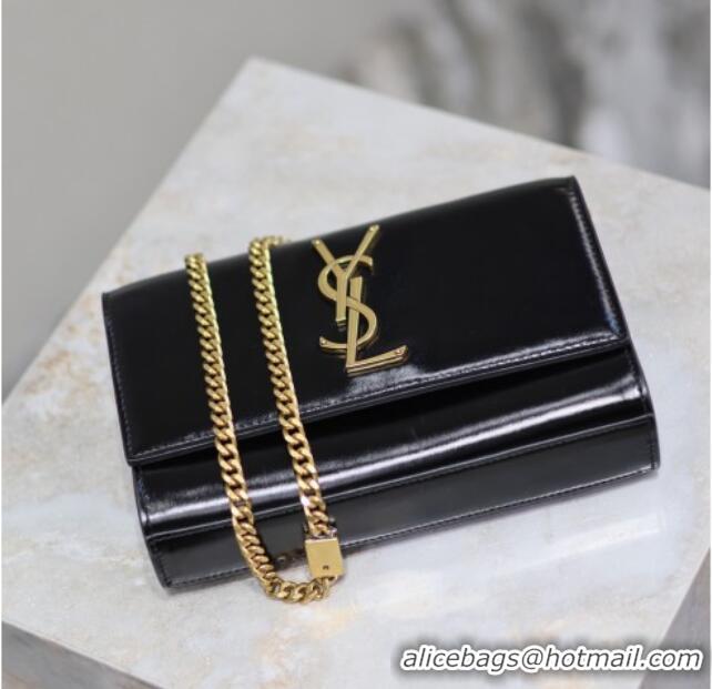 Promotional Saint Laurent Kate Small Chain Bag in Oiled Leather 469390 Black 2025