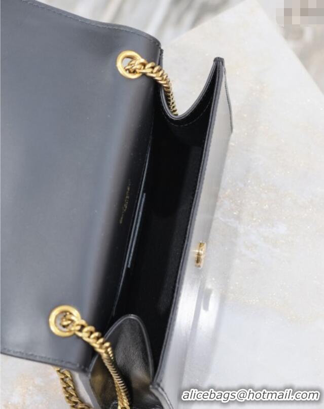 Promotional Saint Laurent Kate Small Chain Bag in Oiled Leather 469390 Black 2025