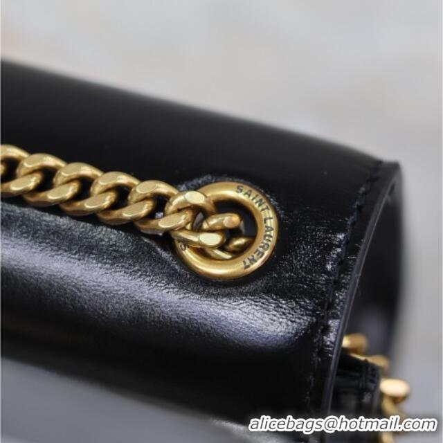 Promotional Saint Laurent Kate Small Chain Bag in Oiled Leather 469390 Black 2025