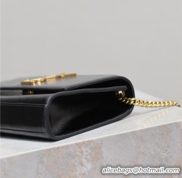 Promotional Saint Laurent Kate Small Chain Bag in Oiled Leather 469390 Black 2025