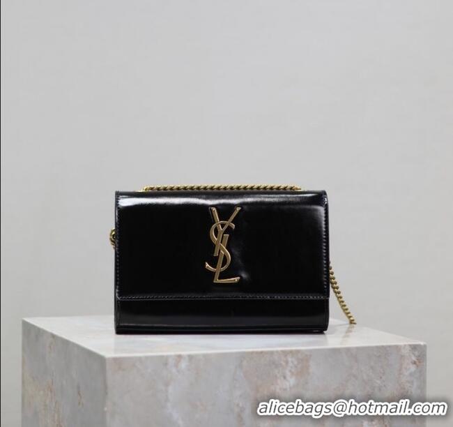 Promotional Saint Laurent Kate Small Chain Bag in Oiled Leather 469390 Black 2025