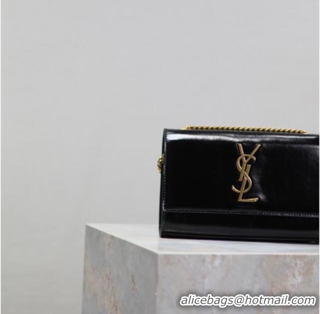 Promotional Saint Laurent Kate Small Chain Bag in Oiled Leather 469390 Black 2025