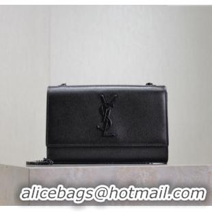 Top Quality Saint Laurent Kate Small Chain Bag in Grained Leather 469390 All Black 2025