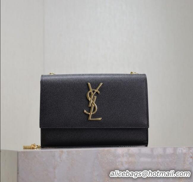 Grade Design Saint Laurent Kate Small Chain Bag in Grained Leather 469390 Black/Gold 2025