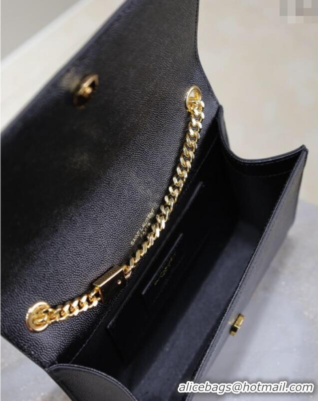 Grade Design Saint Laurent Kate Small Chain Bag in Grained Leather 469390 Black/Gold 2025