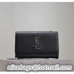 Buy Cheap Saint Laurent Kate Small Chain Bag in Grained Leather 469390 Black/Silver 2025