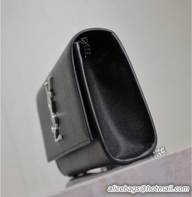 Buy Cheap Saint Laurent Kate Small Chain Bag in Grained Leather 469390 Black/Silver 2025