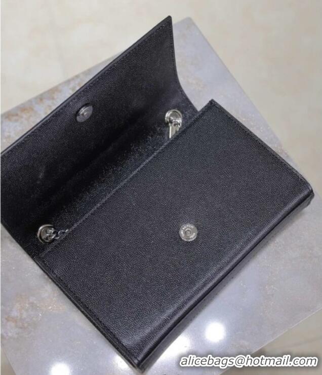 Buy Cheap Saint Laurent Kate Small Chain Bag in Grained Leather 469390 Black/Silver 2025
