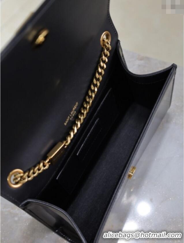 Promotional Saint Laurent Kate Small Chain Bag in Leather 469390 White/Black 2025