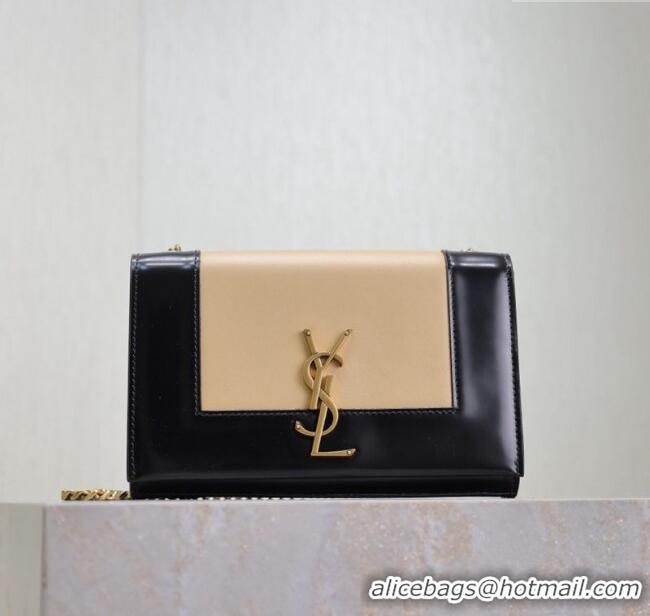Low Price Saint Laurent Kate Small Chain Bag in Leather 469390 Black/Beige 2025