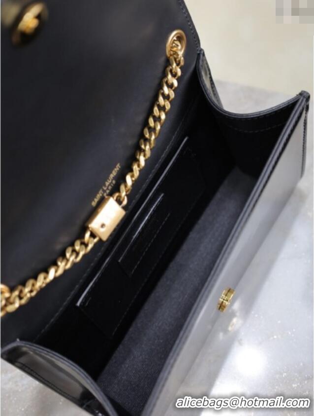 Low Price Saint Laurent Kate Small Chain Bag in Leather 469390 Black/Beige 2025