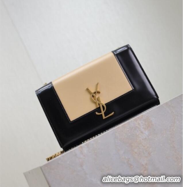 Low Price Saint Laurent Kate Small Chain Bag in Leather 469390 Black/Beige 2025