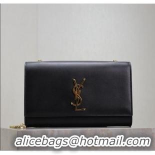 Trendy Design Saint Laurent Kate Medium Chain Bag in Smooth Leather 364021 Black/Gold 2025