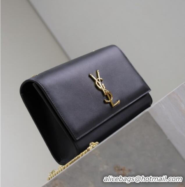 Trendy Design Saint Laurent Kate Medium Chain Bag in Smooth Leather 364021 Black/Gold 2025