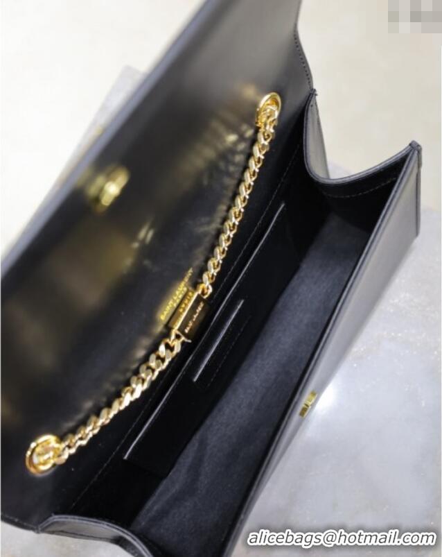 Trendy Design Saint Laurent Kate Medium Chain Bag in Smooth Leather 364021 Black/Gold 2025