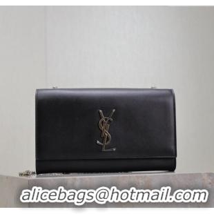 Good Product Saint Laurent Kate Medium Chain Bag in Smooth Leather 364021 Black/Silver 2025