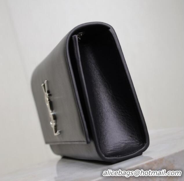 Good Product Saint Laurent Kate Medium Chain Bag in Smooth Leather 364021 Black/Silver 2025