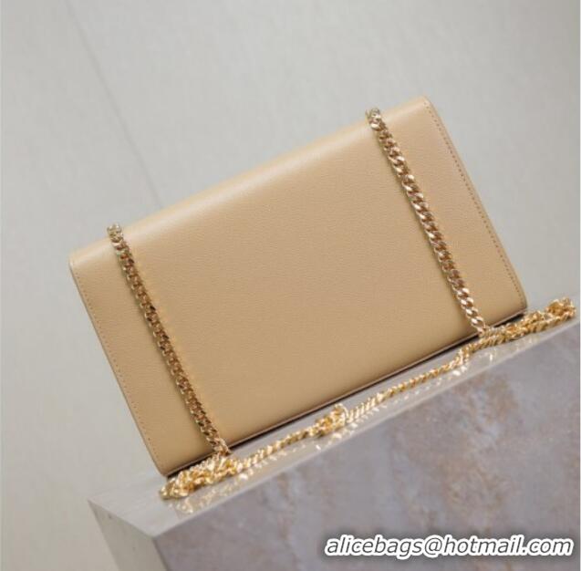 Big Discount Saint Laurent Kate Medium Chain Bag in Grained Leather 364021 Apricot 2025