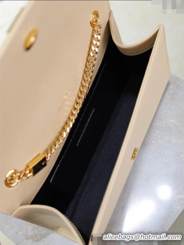 Big Discount Saint Laurent Kate Medium Chain Bag in Grained Leather 364021 Apricot 2025