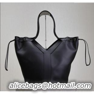 Top Grade Saint Laurent Y Large Hobo Bag in Leather 833160 Black 2025