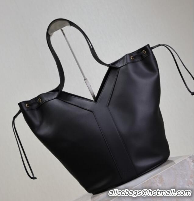 Top Grade Saint Laurent Y Large Hobo Bag in Leather 833160 Black 2025