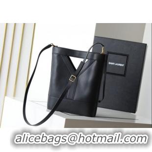 Inexpensive Saint Laurent Y Small Bucket Bag in Leather 808224 Black 2025