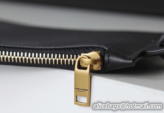 Inexpensive Saint Laurent Y Small Bucket Bag in Leather 808224 Black 2025