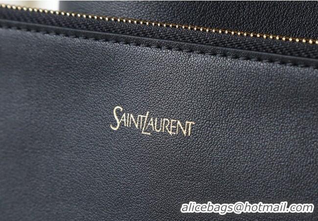 Inexpensive Saint Laurent Y Small Bucket Bag in Leather 808224 Black 2025