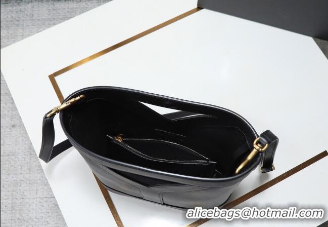Inexpensive Saint Laurent Y Small Bucket Bag in Leather 808224 Black 2025
