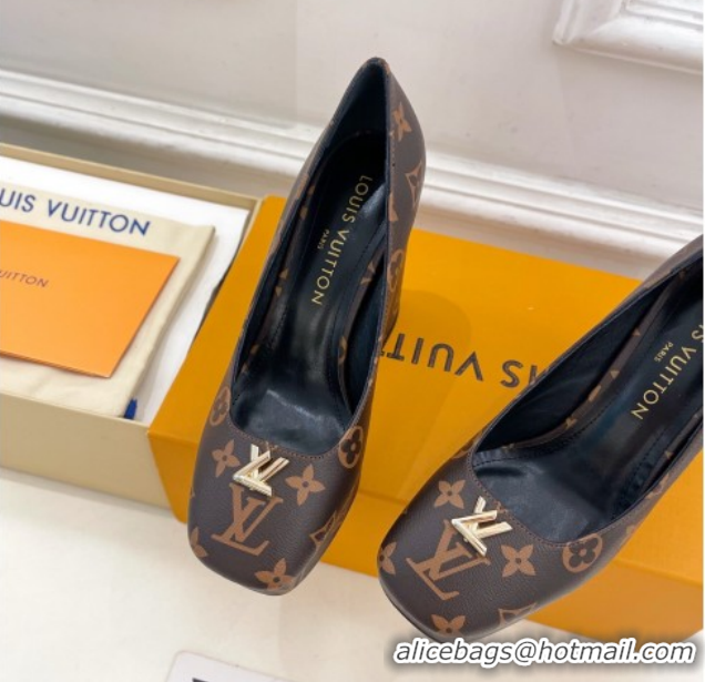 Hot Style Louis Vuitton Swing Platform Pumps 11cm in Monogram Canvas 1AIDF8 1219055