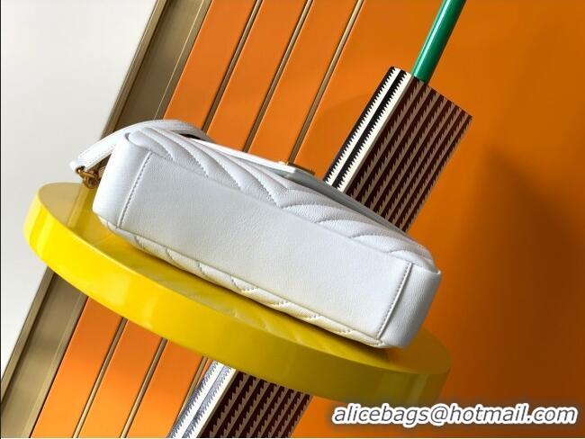 Most Popular Saint Laurent Medium Monogram College Bag in Leather 392737 White 2025