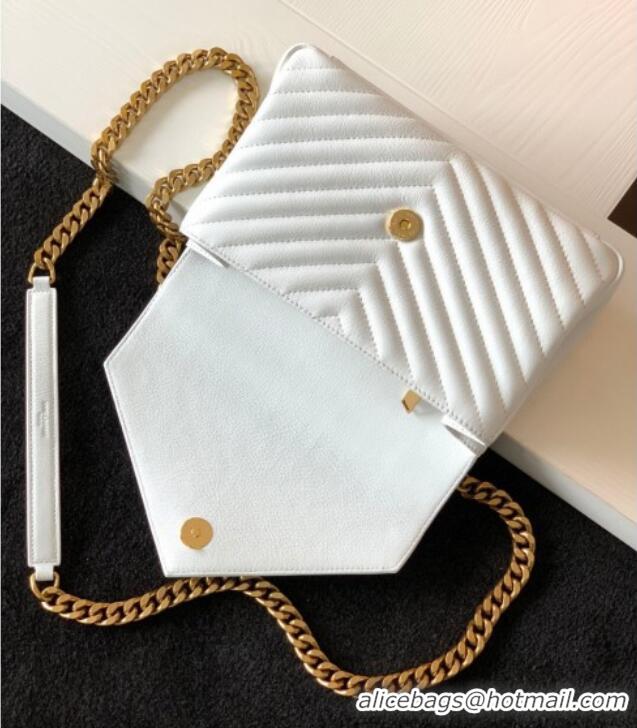 Most Popular Saint Laurent Medium Monogram College Bag in Leather 392737 White 2025