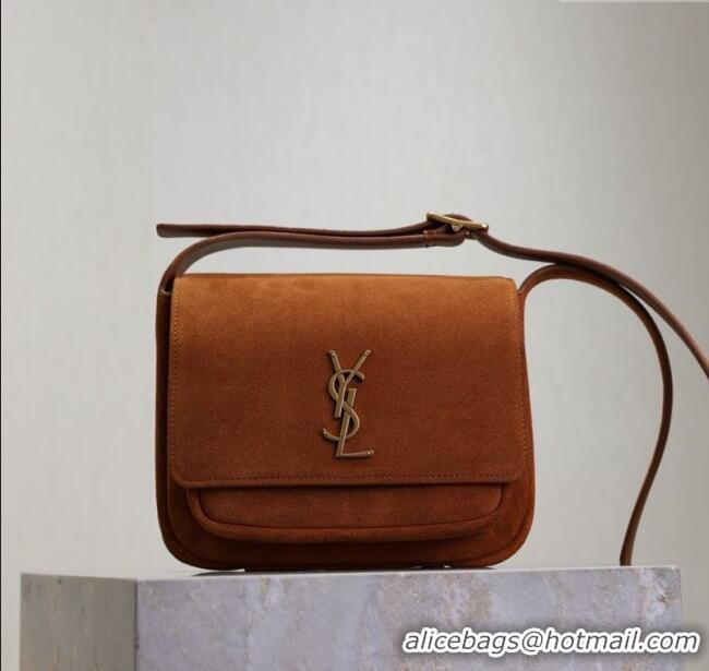 Grade Design Saint Laurent Niki Satchel Bag in Suede 718556 Clay Brown 2025
