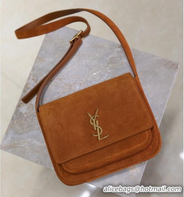 Grade Design Saint Laurent Niki Satchel Bag in Suede 718556 Clay Brown 2025