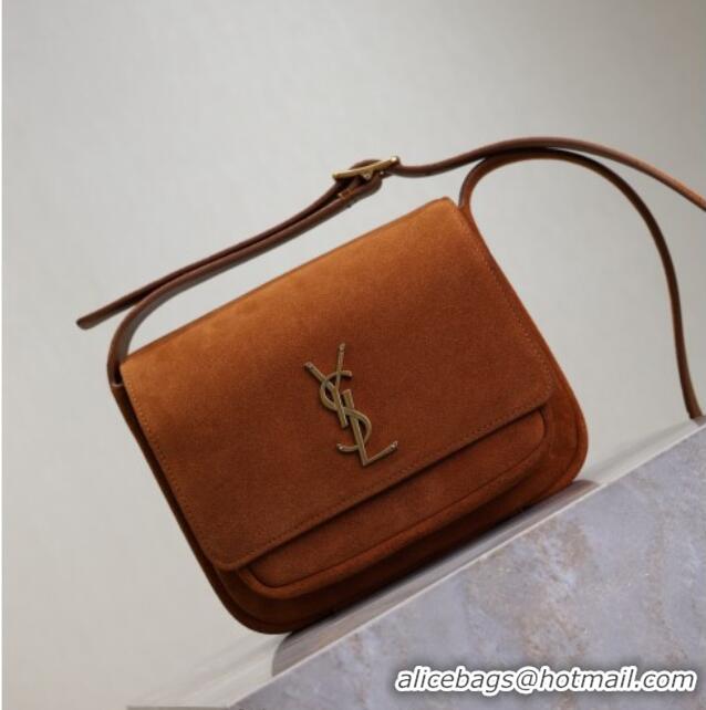 Grade Design Saint Laurent Niki Satchel Bag in Suede 718556 Clay Brown 2025