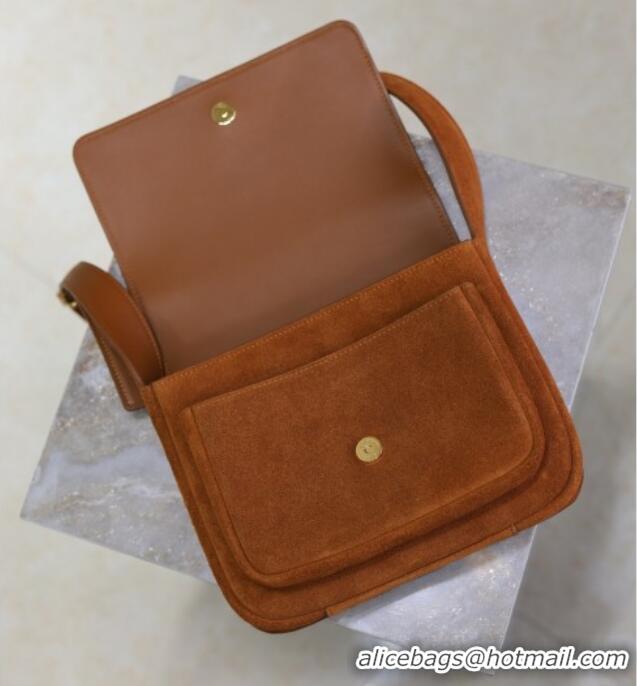 Grade Design Saint Laurent Niki Satchel Bag in Suede 718556 Clay Brown 2025