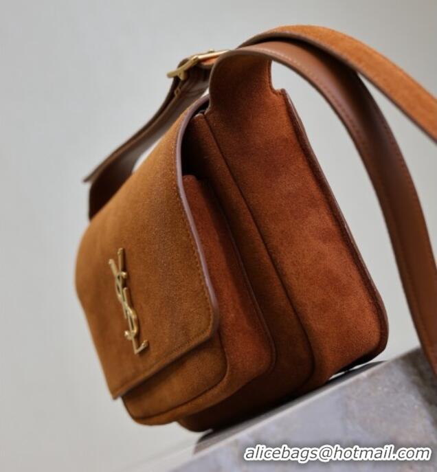 Grade Design Saint Laurent Niki Satchel Bag in Suede 718556 Clay Brown 2025
