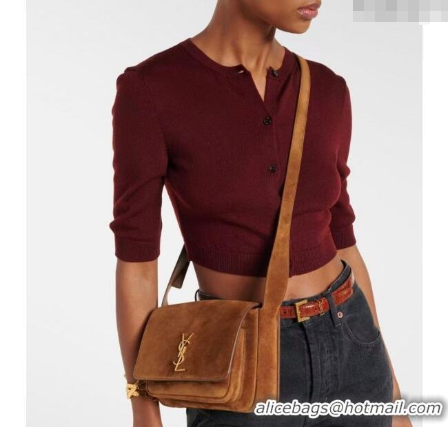 Grade Design Saint Laurent Niki Satchel Bag in Suede 718556 Clay Brown 2025