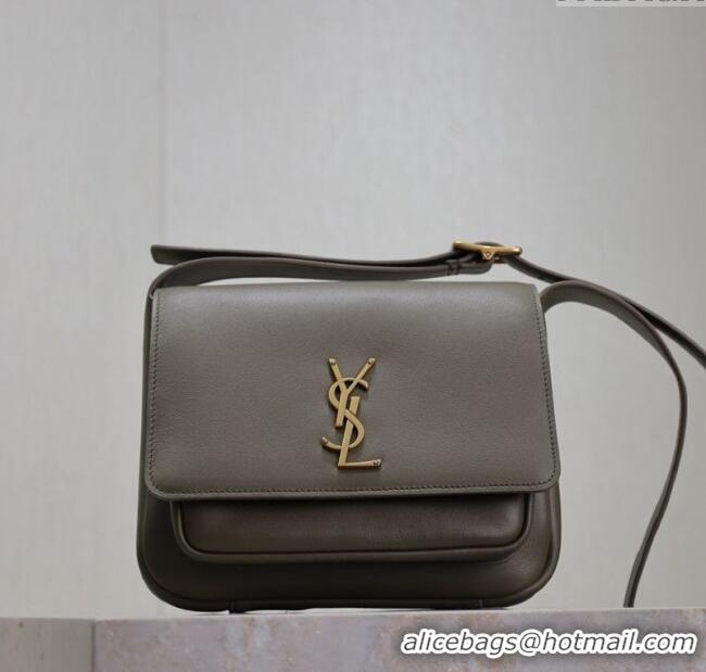 Grade Design Saint Laurent Niki Satchel Bag in Leather 718556 Green/Gold 2025