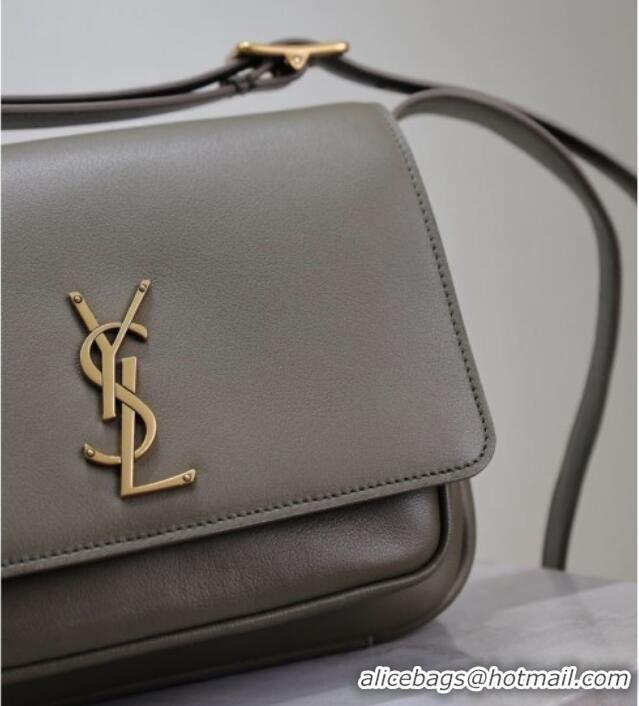 Grade Design Saint Laurent Niki Satchel Bag in Leather 718556 Green/Gold 2025