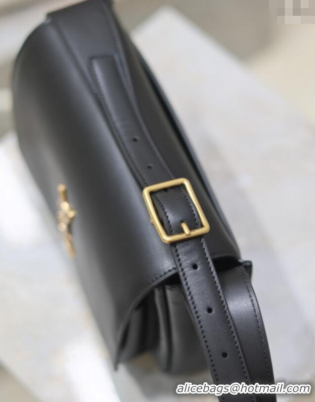 Promotional Saint Laurent Niki Satchel Bag in Leather 718556 Black/Gold 2025