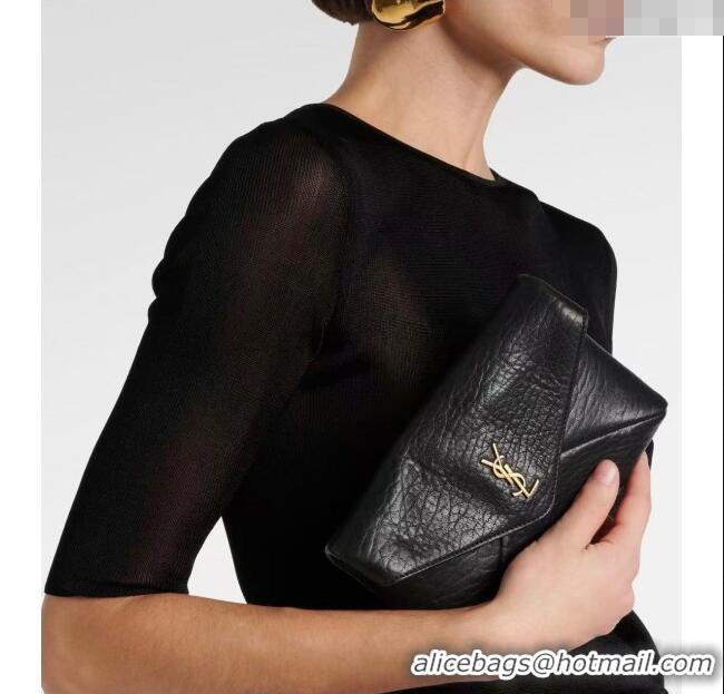 Top Quality Saint Laurent Cassandre Chain Clutch in Embossed Lambskin 819271 Clay Yellow 2025