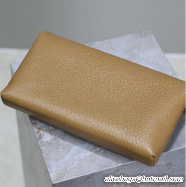 High Quality Saint Laurent Cassandre Large Envelope Pouch in Embossed Lambskin 769307 Clay Yellow 2025